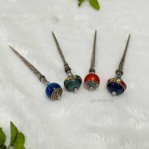 Acrylic Bead Stone work hair stick