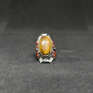 Big stone ring, Tibetan ring