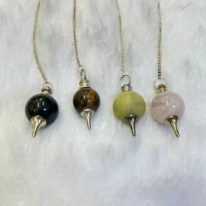 Natural Stones Round Shape Pendulums