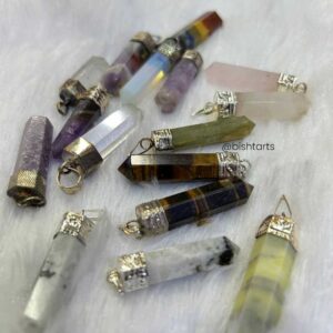 Natural Healing Stone Pencil Pendant