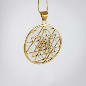 Brass Sacred Geometry Pendants