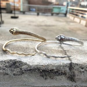 Brass Snake Arm Bracelet