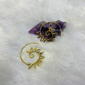 Brass Spiral earrings