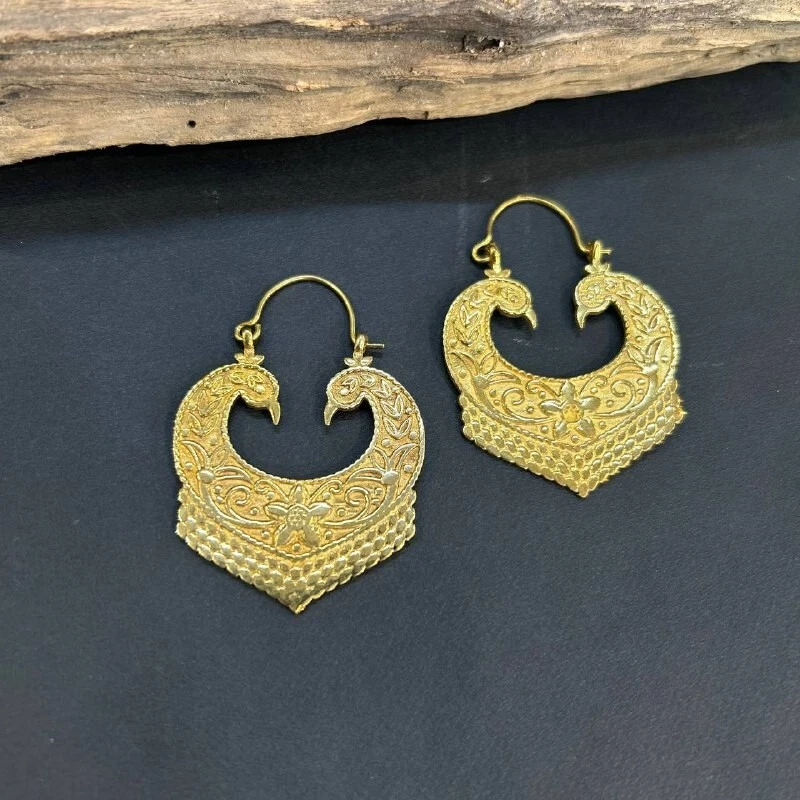 Peacock Filigree Earrings