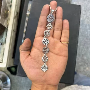 7 chakra healing necklace, 7 Chakra Brass necklace, Brass Necklace, Healing