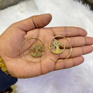 Tree of Life Spiral Earrings