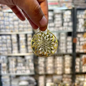 Handmade Gold Brass Earrings