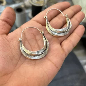 Twisted Brass Earrings