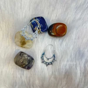 Small Ethnic Openwork Hoop Earrings