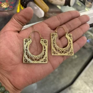 Bohemian Square Hoop Earrings