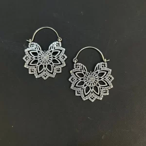 Mandala Lotus Earrings