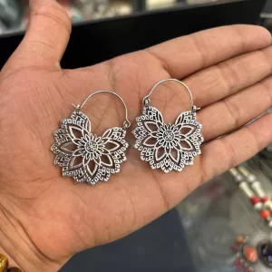 Mandala Lotus Earrings