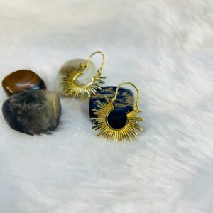 Sunburst Rising Sun Mandala Earrings