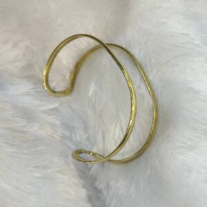 Minimalist Brass Open Circle Bracelet