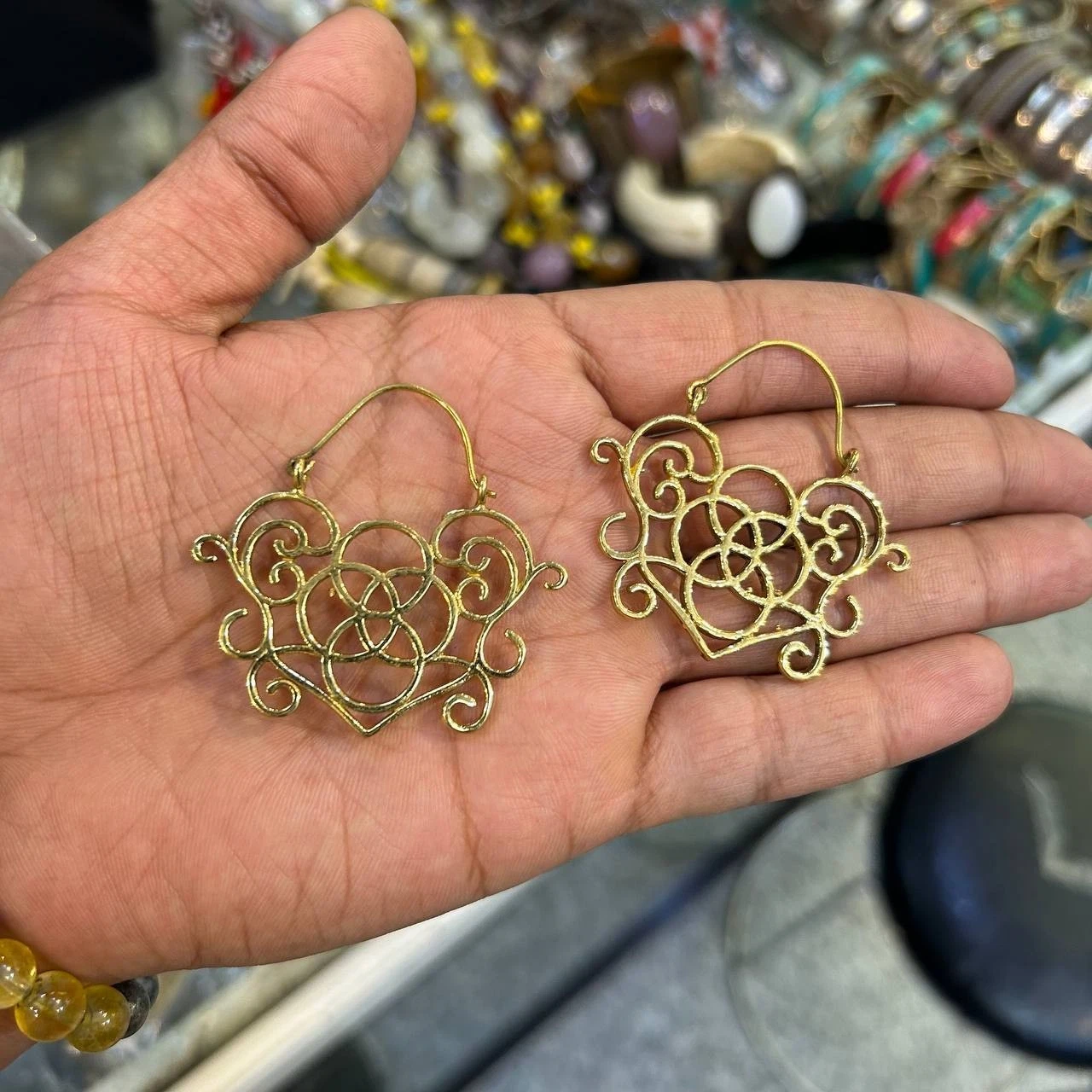 Etruscan Byzantine Hoop Earrings