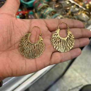 Tribal Brass Earrings