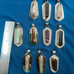 German Silver with Natural Pencil Pendant