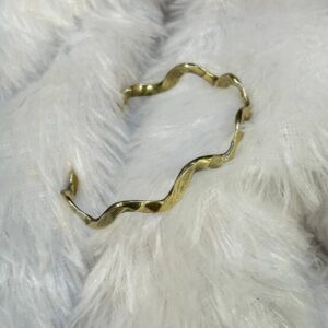 Zic Zac Brass Metal Bracelet