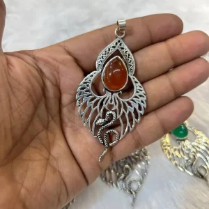 Brass Big Snake Pendant