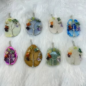 Crystal Seven Chakra with Agate Stone