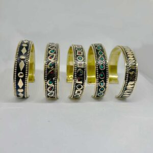 Tibetan work Brass Bangle