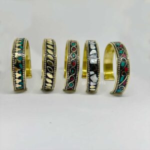 Tibetan work Brass Bangle
