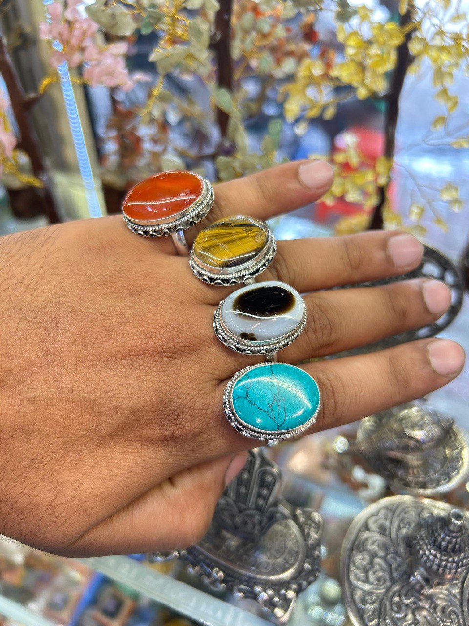 Big Crystal Rings