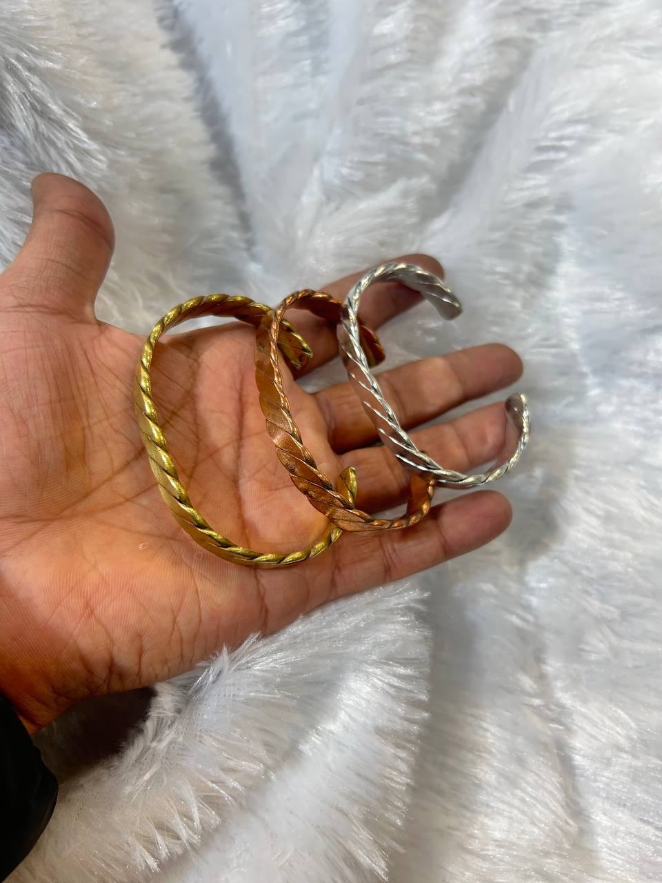 Brass Copper Silver Bracelet